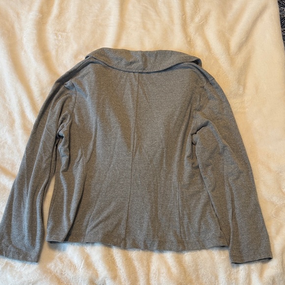 Women's Casual Gray Blazer Jacket - Picture 6 of 7